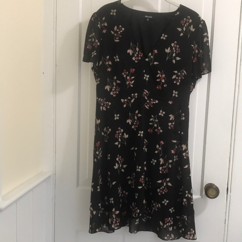 Madewell ruffle dress